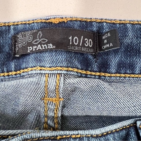 Prana women's blue skinny jeans size 10/30 short -FLAWES NOTED IN LISTING - Picture 4 of 15